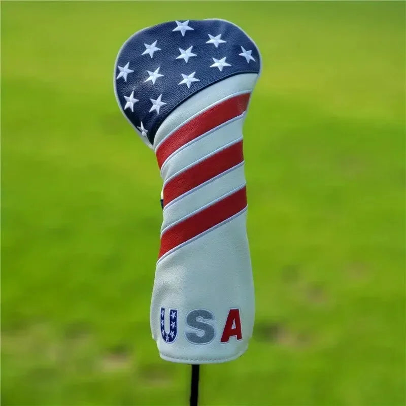 Patriotic Leather Golf Club Head Cover