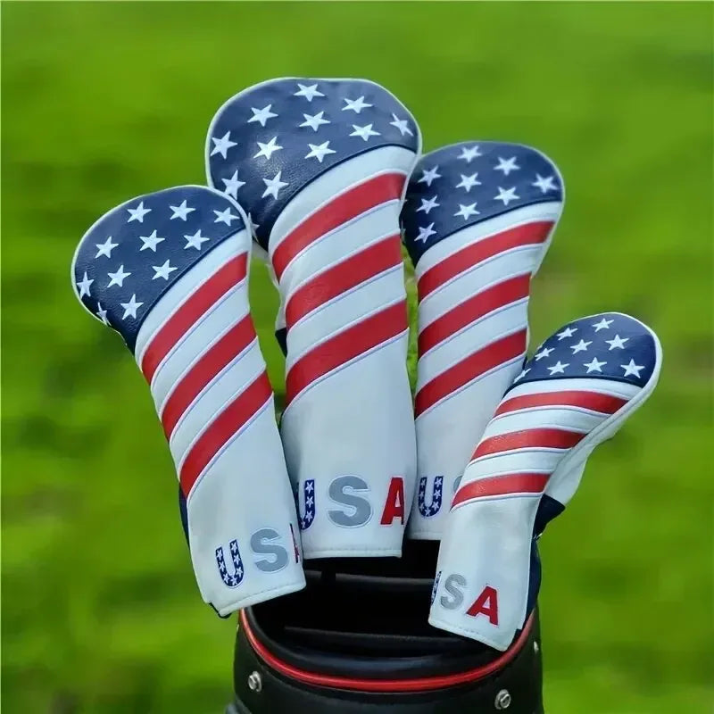 Patriotic Leather Golf Club Head Cover