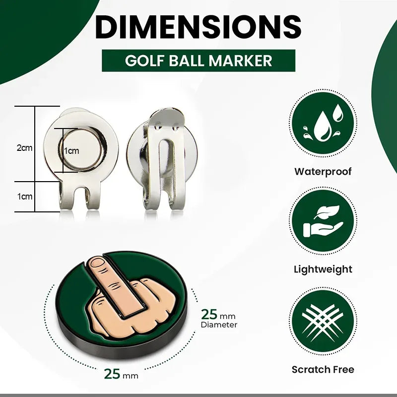 Magnetic Golf Ball Marker Hat Clip