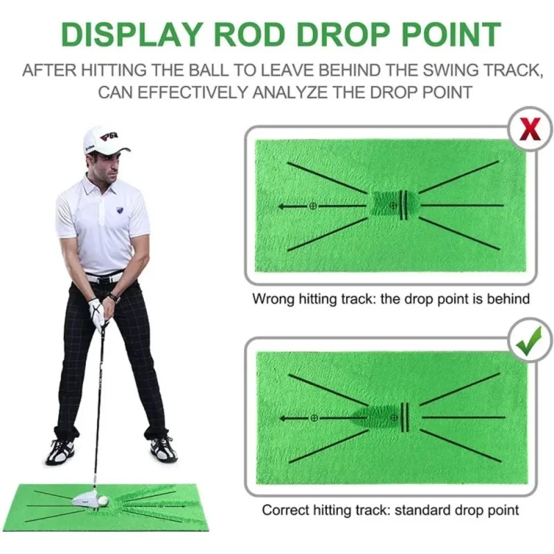Golf Swing Path Trajectory Practice Mat