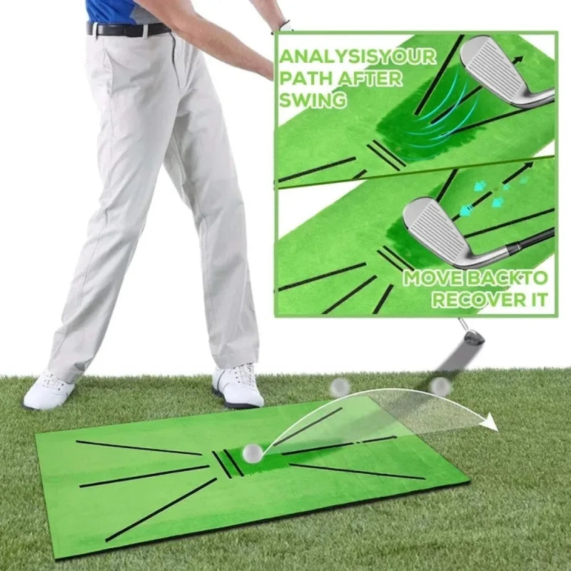 Golf Swing Path Trajectory Practice Mat