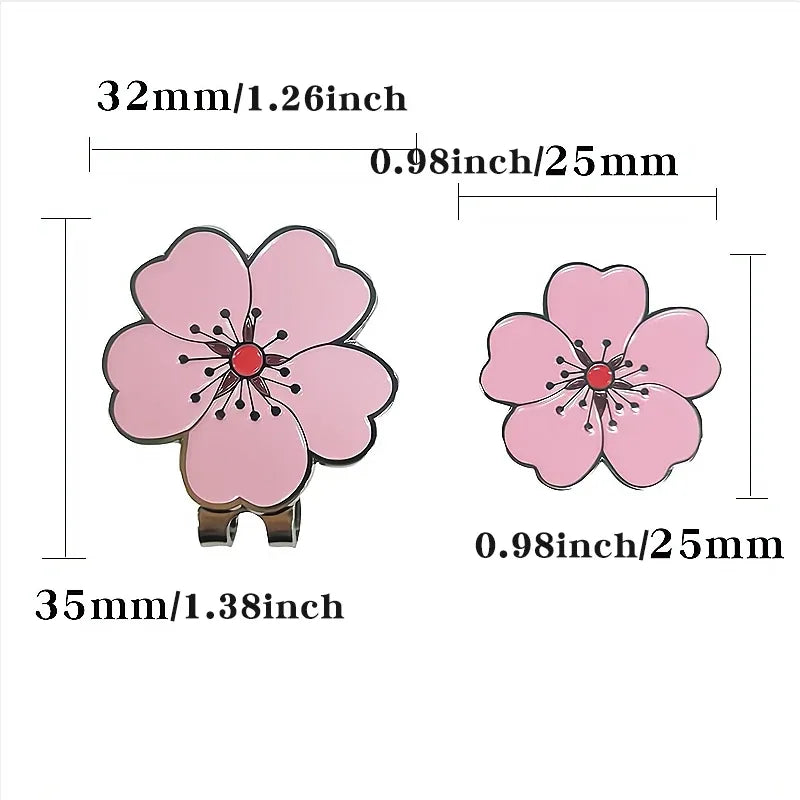 Magnetic Floral Golf Hat Clip