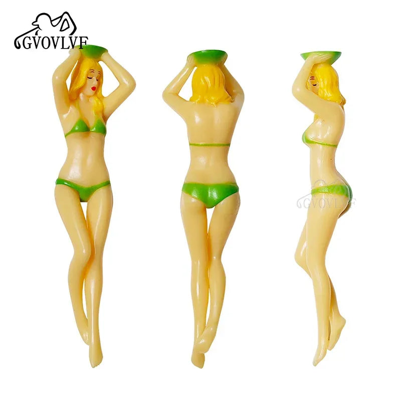 Funny Bikini Silhouette Golf Tees 6-Pack