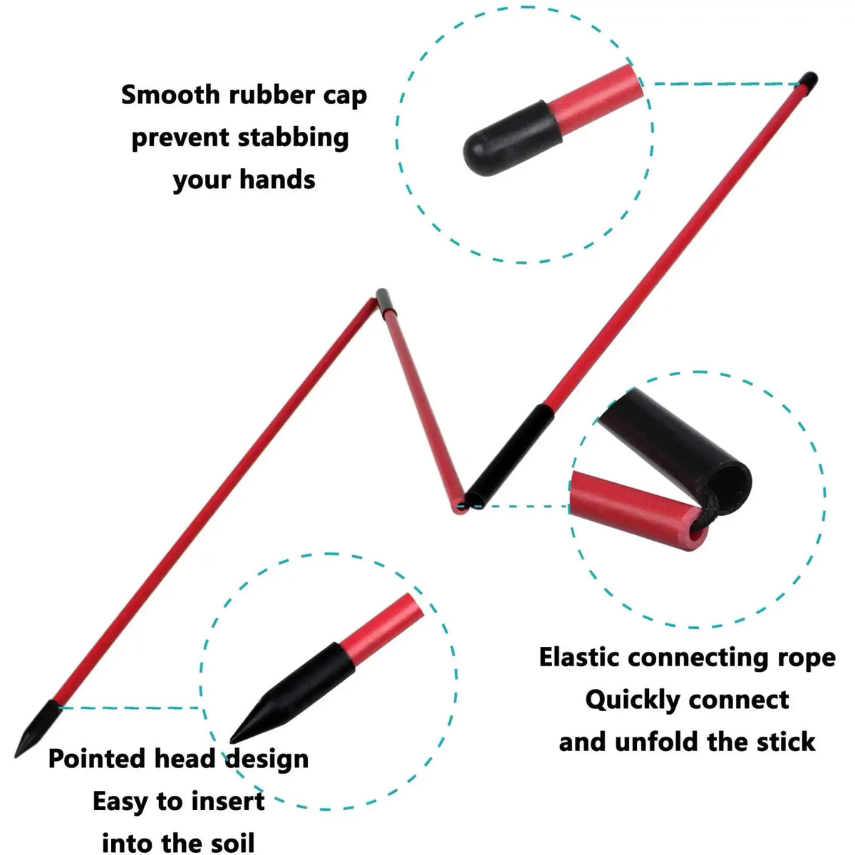 Collapsible Golf Alignment Rods