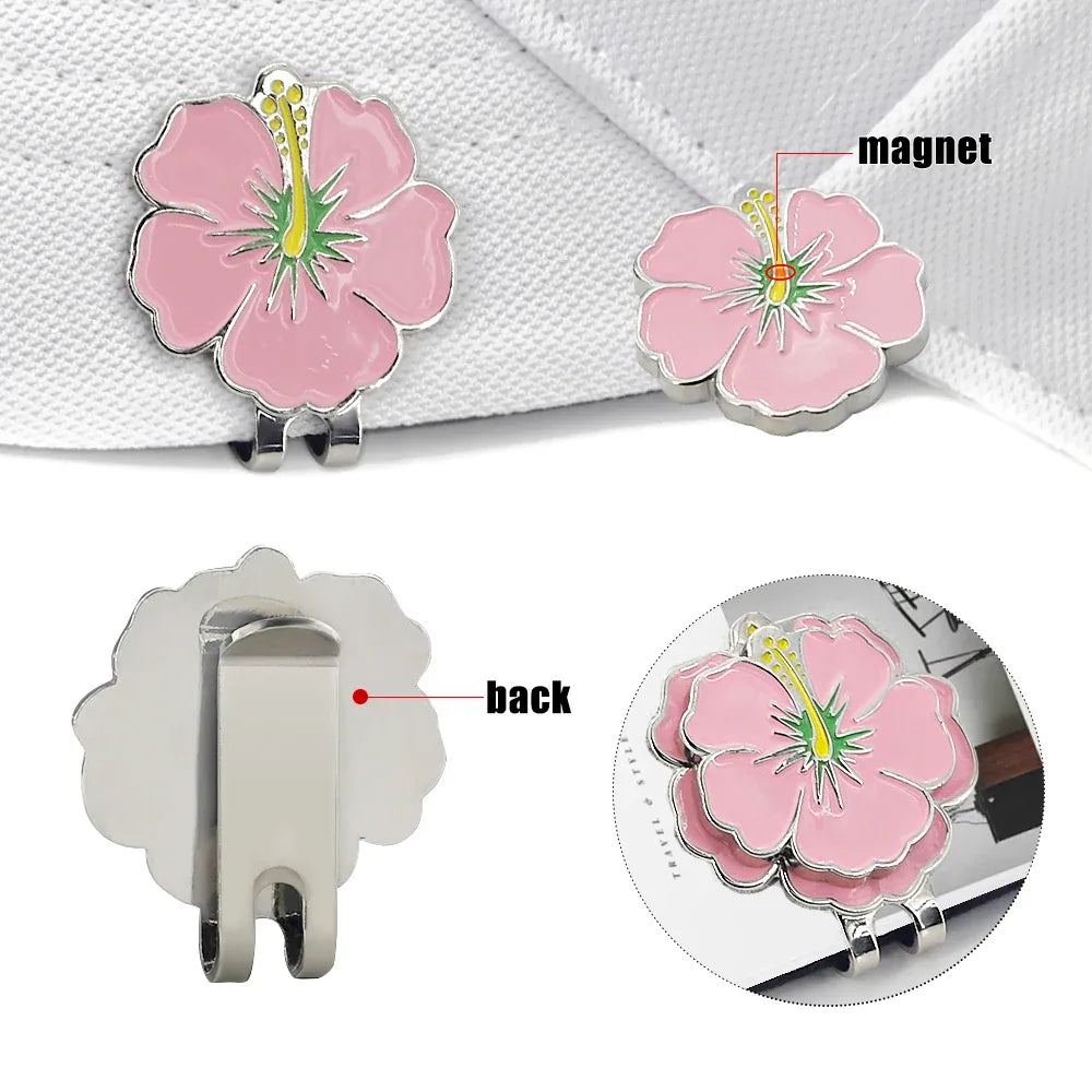Magnetic Floral Golf Hat Clip