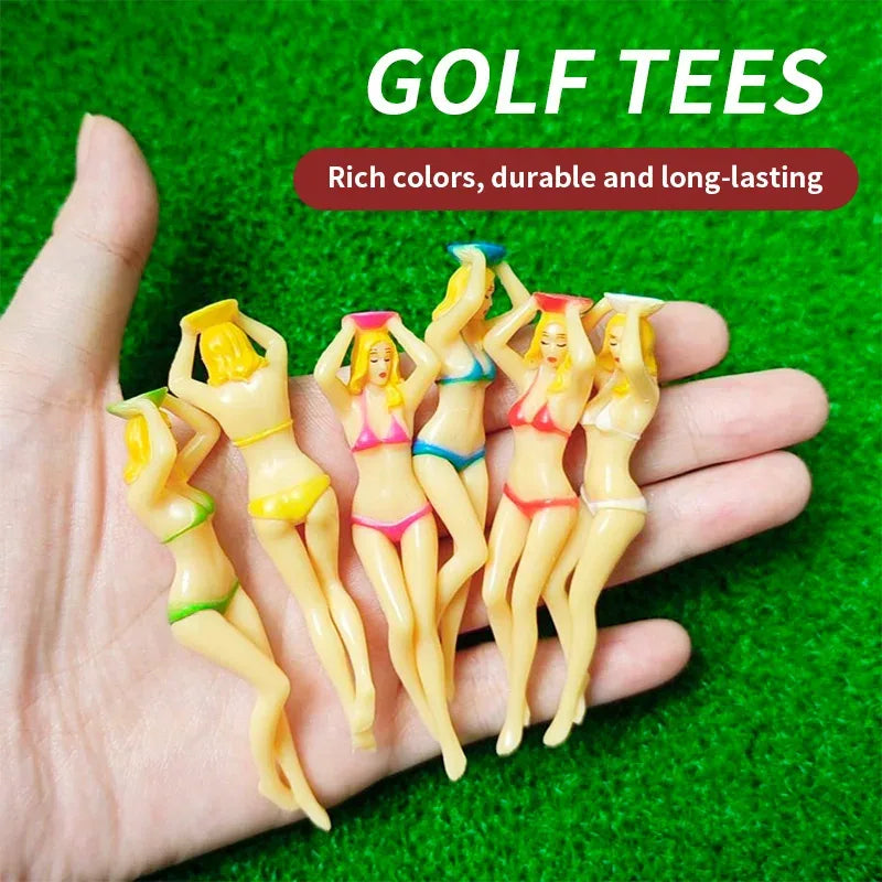 Funny Bikini Silhouette Golf Tees 6-Pack